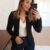 Women Thin White Blazers Autumn 2023 Female Summer Blazer Long Sleeve Open Stitch OL Womens Slim Coats Femme Ladies Black Tops