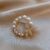 Exquisite Imitation Pearl Rhinestone Wreath Butterfly Brooch For Women Trend Elegant Circle Leaf Brooch Pins Party Wedding Gifts