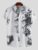 European and American Men’s Printed Shirt Southeast Asian Casual ink Painting Plum Blossom Short Sleeved Lapel Shirt S-3XL