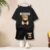 Summer Baby Clothes Set Children Boy Cartoon Bear Printed T-shirts and Shorts 2pcs Suit Kid Casual Top Bottom Outfits Tracksuits