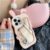 Cute Bunny Ears Mirror Phone Case For iPhone 15 14 Plus 13 12 11 Pro Max Shockproof Silicone Case