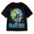 M-8XL Men Tshirt Summer Cartoon Astronauts Print Short Sleeve T Shirt Harajuku Style Oversize Round Neck Tshirt Men T-Shirt