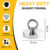 Super Strong Neodymium Fishing Magnet Hooks N52 Heavy Duty Magnet with Countersunk Hole Eyebolt 16-42mm Salvage Searcher Magnets