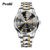 POSHI Men’s Watch Date Week Fashion Watch Men Original Waterproof Non-mechanical Luminous Dual Calendar Quartz Wristwatch