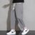 New 9-point Pants for Men’s Sports Pants, Ice Silk Pants for Men’s Long Pants, Loose Mouth Pants for Men’s Casual Pants