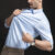 New elastic long sleeved shirt for men’s fashion, business, leisure, solid color non ironing, professional men’s white shirt
