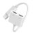 Byscoon 2 IN 1 earphones Jack Charger Adapter AUX Cable For iPhone 14 13 12 11 Pro XS Max XR 8 Puls Lighting To 3.5MM Connector