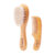 2pcs/Set Baby Hair Brush And Comb Set for Newborn Wood Comb For Hair Massage Bath Shower Mini Baby Brush Kids Pocket HairBrush