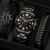 3PS Men’s Simple Business Leisure Three Eyes Digital Calendar Luminous Hands Quartz Steel Band Watch Fashion Luxury Bracelet Set