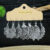 Ethnic Style Alloy Earrings Silver Plated Retro Geometric Round Bee Leaves Bamboo Sunflowers Personalized Decoration Gifts