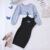 Kids Casual Clothing Sets Outfits for Girls 2023 Autumn Children Fashion Long Sleeve Short Tops Print Cami Bodycon Dress 5-14Y