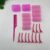 21 Piece Set Of Non Heat Curling Hair Tubes 10 Pieces+10 Hair Clips+1 Comb