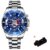 Fashion Mens Sports Calendar Watches Luxury Men Business Stainless Steel Quartz Wrist Watch Luminous Clock Male Casual Watch