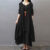 Oversize Long Sleeve Loose Dress Elegant Chic Cotton Linen Dresses for Women Bohemia Layered Vintage Robe Female Autumn Vestidos