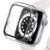 Tempered Glass+Cover For Apple Watch 9 8 7 45mm 41mm PC Bumper Screen Protector Case iWatch Series 7 6 5 4 SE2 44mm 40mm 42mm 38