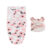 Muslin Newborn Sleeping Bag Hat Set Cotton Baby Swaddle Blanket Wrap Adjustable New Born Sleep Sack Infant Sleepwear 0-6M