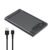 2.5 Inch HDD SSD Enclosure Transparent Portable Solid State Drive Box SATA to USB 3.0/Type C Mobile Hard Drive Case for MacBook