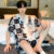 Men’s Two-Piece Pajamas Summer New Ice Silk Men’s Pajamas Short-Sleeved Shorts Thin Section Of The Student Teenage Homewear Suit