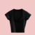 2024 Summer Slim T-Shirt Women Sexy Short Sleeve T Shirt U-Neck Gray Tee Female Solid Basic Black/White Korean Crop Tops Hot Y2k