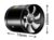 4”6”8” Pipe kitchen toilet exhaust fan louver exhaust fan air ventilation ceiling booster Blower metal exhaust fan