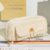 Cute And Convenient Canvas Pencil Case Large Opening Capacity for Student Supplies Cosmetics Travel Handbag 1pc