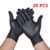 100/50/20PCS Black Nitrile Gloves Disposable Thick Powder Free Cleaning Gloves Textured Kitchen Household Mechanic Tattoo Gloves