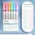 6Pcs/Set Flower Line Shape Highlighter Pen Roller Tip Curve Liner Marker Kawaii Korean Stationery School Office Supplies Gifts