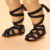 Cute Baby Girls Top Strap Sandals Newborn Soft Rubber Sole Prewalker Shoes 0-18Months