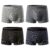 4pcs MEN’S Underwear MEN’S Cotton Striped Boyshort Antibacterial Breathable Boyshort plus Size Summer Pants MEN’S Shorts