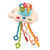 Development Baby Rattle Teether Toys Montessori Silicone Pull String Games Baby Toys 1 Year Teething Toys For Babies 6 12 Months