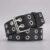 1pc Women’s Belt Trend Simple Double Hole Men Belt Punk Hip Hop Rock Style Subculture Y2K Belt Punch Free Belt for Men and Women