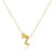 Fashion Tiny Heart Dainty Initial Necklace Gold Color Letter Name Choker Pendant Necklace For Women Birthday Party Jewelry Gifts
