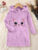 Summer Girls Dress Long Sleeve Hooded Striped Comfortable Fashion Children’s Clothing 4-7Y