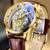 High-end Business Watch for Men’s Watch Automatic Double Sided Transparent Hollow Waterproof and Luminous Quartz Watch for Men