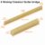 Miwayer 1 Pair 6-12 String Acoustic Classical Guitar Unbleached Bone Bridge Multiple Saddle and Nut Made of Real Bone