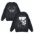 Anime Printed Hoodies Men Women Gothic Harajuku Manga Sweatshirts 100% Cotton Hip Hop Retro Black Pullover Y2K Streetwear Unisex