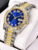 Full Faux Diamond Steel Strap Large Dial Quartz Watch