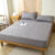 Waterproof Throw Mattress Cover Bed Fitted Sheet Mattress Protector Single/Double/140/160 Muti Size Gray/White