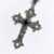 Y2K Punk Crystal Big Cross Pendant Necklaces for Women Men Gothic Irregular Cross Clavicle Chain Necklaces Aesthetic Jewelry