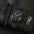 5PCS Men’s Fashion Versatile Trend Business Calendar Belt Quartz Watch+4 Personalized Bracelets
