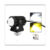 2PCS Universal Motorcycle LED Headlight Projector Lens Dual Color ATV Scooter Driving Lamp Fog Light Auxiliary Spotlight Lamp