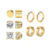 5-Pack Stylish Stainless Steel No-Pierce Stud Earrings for Men – Perfect for Any Occasion