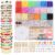 6MM Polymer Clay Beads Set Rainbow Color Flat Chip Beads For Bracelet Necklce Making Letter Beads Accessories Kit DIY