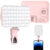 LED Selfie Light 60 High Power Rechargeable Clip Fill Video Light for Phone iPad with Front & Back Clip Adjusted 3 Light Modes