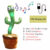 Dancing Cactus Repeat Talking Toy Electronic Plush Toys Can Sing Record Lighten USB Early Education Funny Gift Interactive Bled