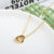 Classic Minimalist Double Heart Pendant Gold Plated Stainless Steel Not Fade Necklace Fashion Jewelry Party Gift For Women Girls