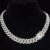 Men Women Hip Hop Rhombus Cuban Chain Iced Out Bling Necklace 14mm Width Chains Hiphop Crystal Necklaces Fashion Jewelry