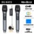 Wireless Microphone 2 Channels UHF Professional Handheld Mic Micphone For Party Karaoke Professional Church Show Meeting