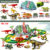 Dinosaur Toys for Kids Mist-spouting Volcano And Climbing Track Train Kit Toys for Boys/Girls Home schoolers Gift for Party Deco