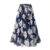 Plus Size Print Floral Skirt Women 2023 Summer Loose Elastic High Waist Chiffon Midi Skirts Lace Up Bow L-5XL Swing Jupe Femme